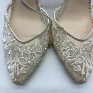 Bella Belle Ivory Lace And Pearl Bridal Shoes